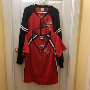 Red Harley Davidson zip up Jacket & matching shirt
